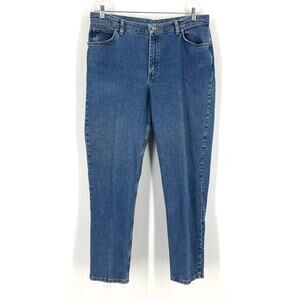 Vintage 90s Chic High Rise Straight Leg Jeans Blue Women's Size 16 Average